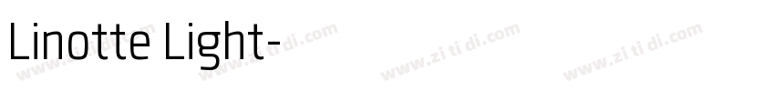 Linotte Light字体转换